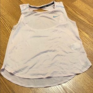 NIKE running tank. Open back. Size S. PINK.